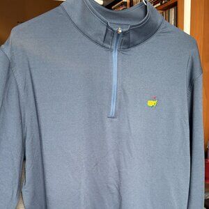 Peter Millar PGA Master's 1/4 Zip - EUC - Blue